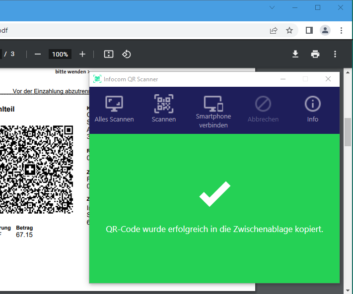 Infocom QR Scanner PC